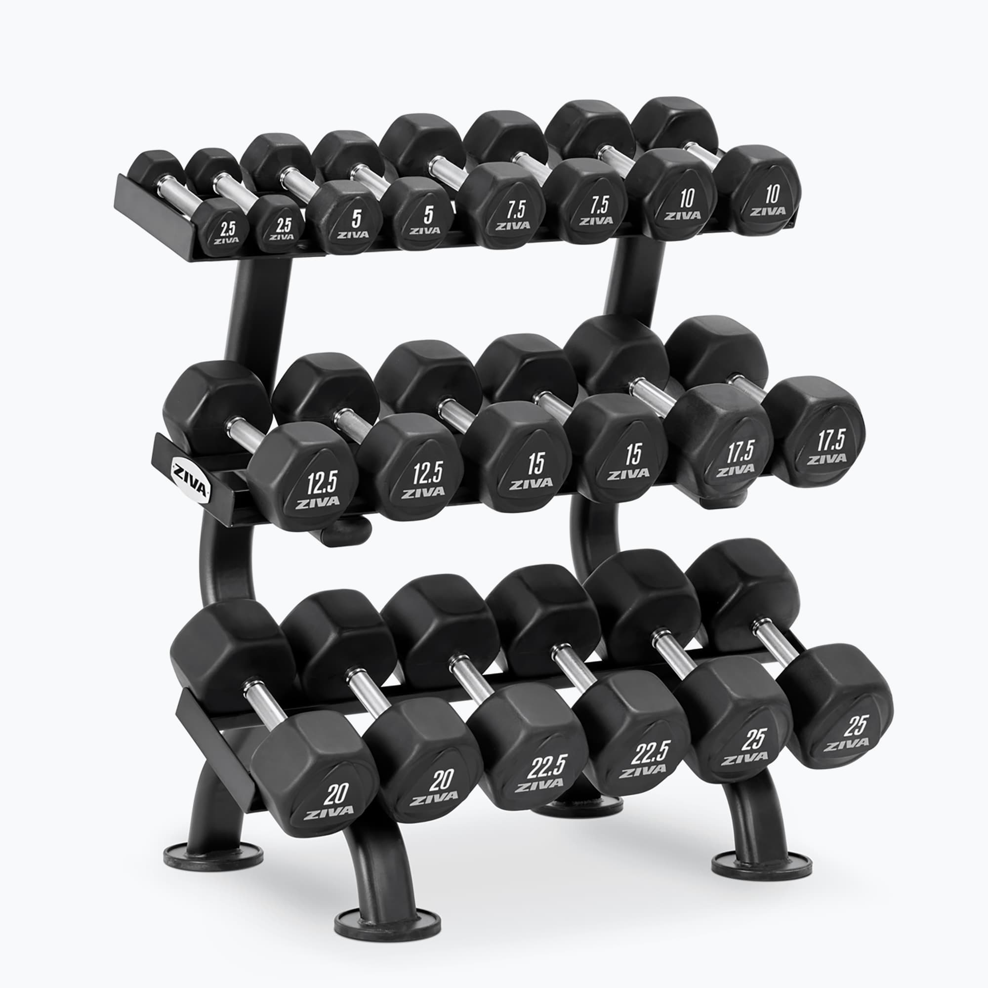 PERFORMANCE 3-TIER, 10-PAIR HEXAGON DUMBBELL RACK